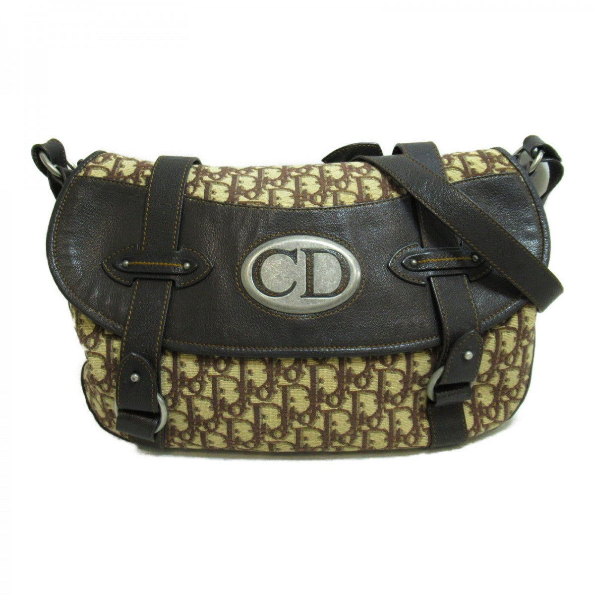 Oblique Canvas & Leather Crossbody Bag