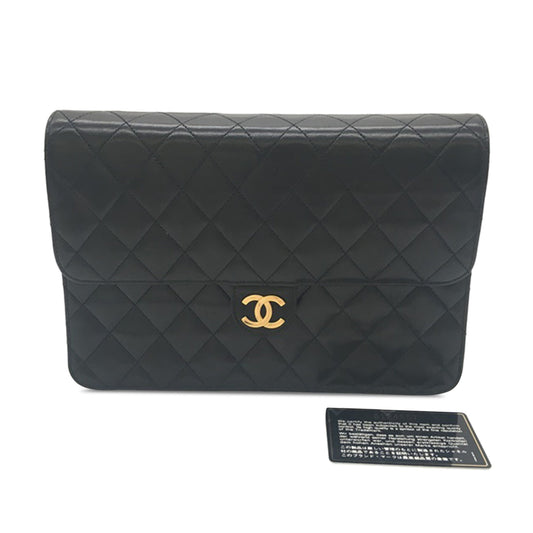 Chanel Classic Single Flap Black Lambskin Gold