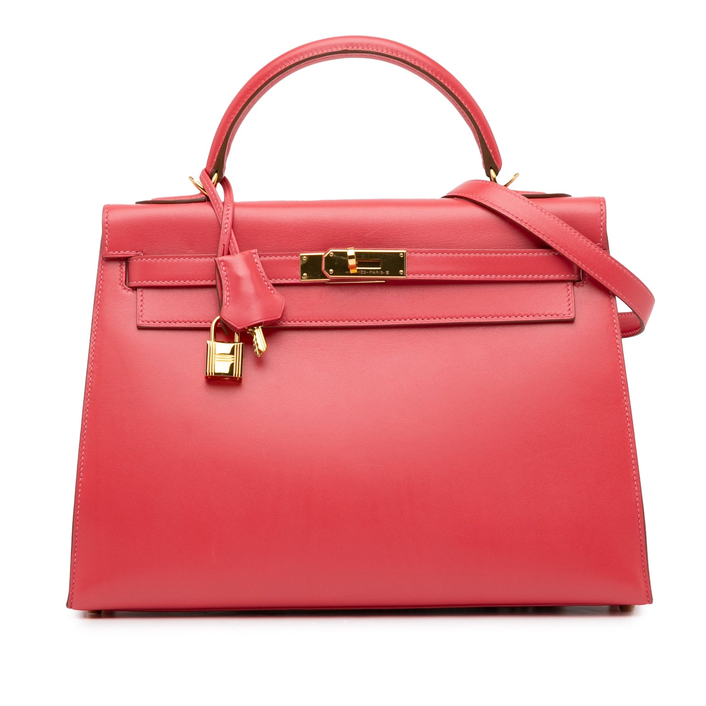 Hermès Kelly Sellier 32 Rose Lipstick Tadelakt Gold