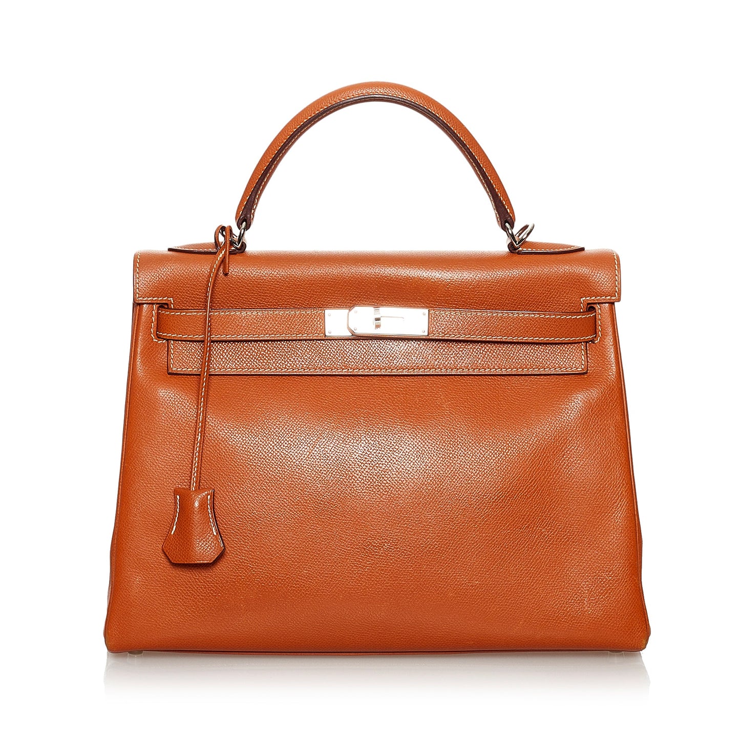 Hermès Kelly Retourne 32 Brown Epsom Palladium