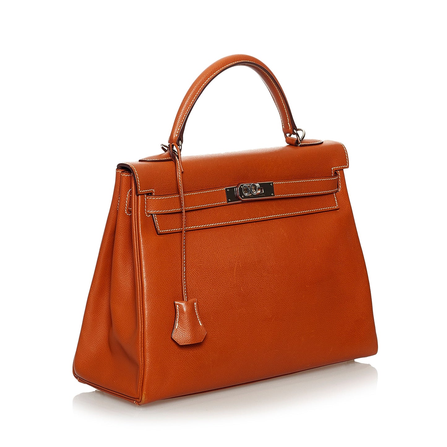 Hermès Kelly Retourne 32 Brown Epsom Palladium