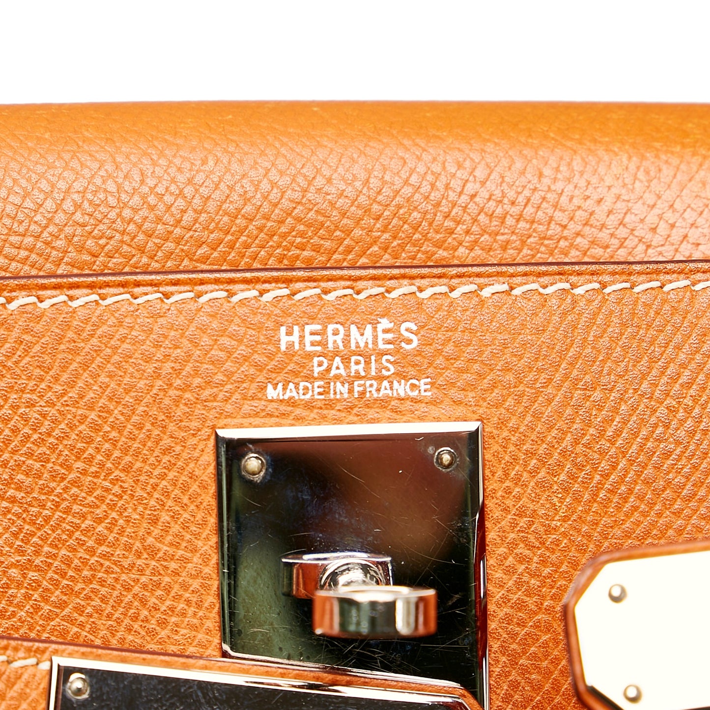 Hermès Kelly Retourne 32 Brown Epsom Palladium