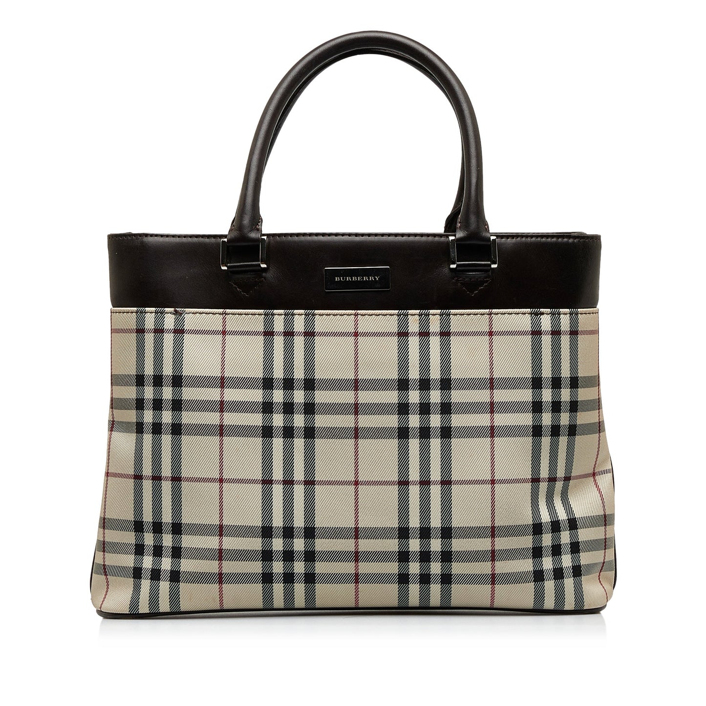 Brown Burberry House Check Tote