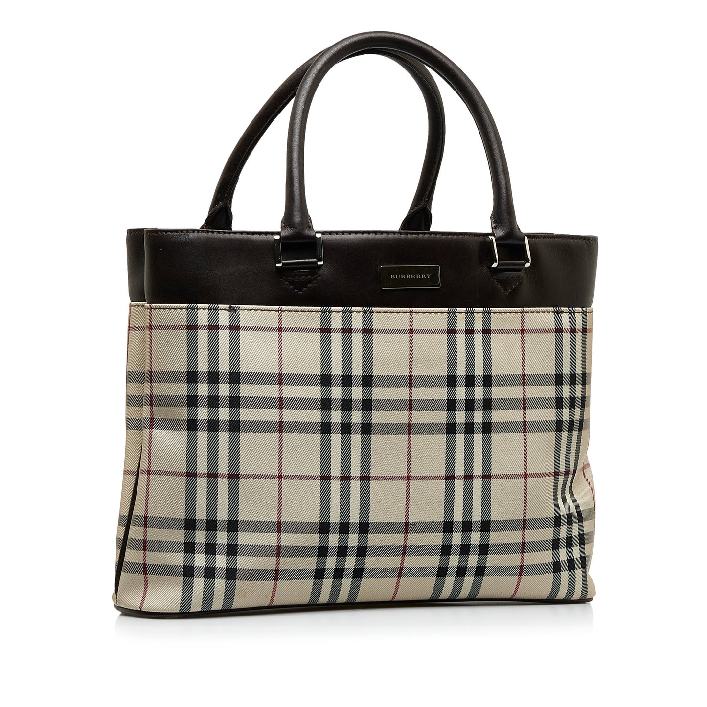 Brown Burberry House Check Tote