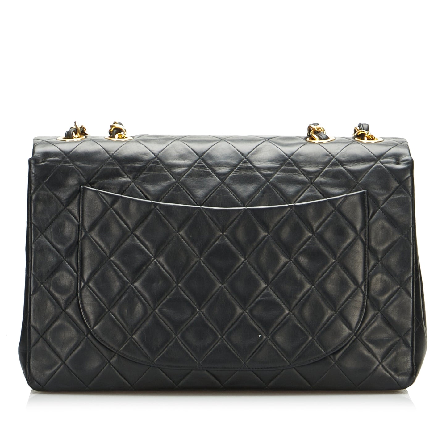 Chanel Classic Double Flap Jumbo Black Lambskin Gold