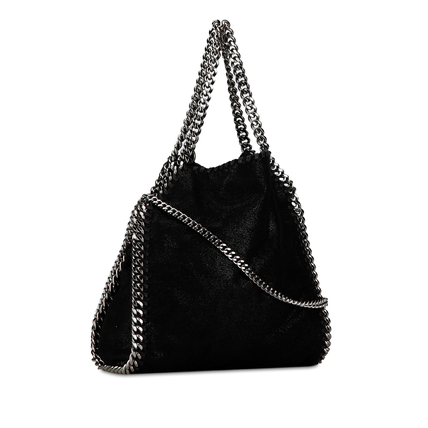 Stella McCartney Falabella Shaggy Deer Mini Black