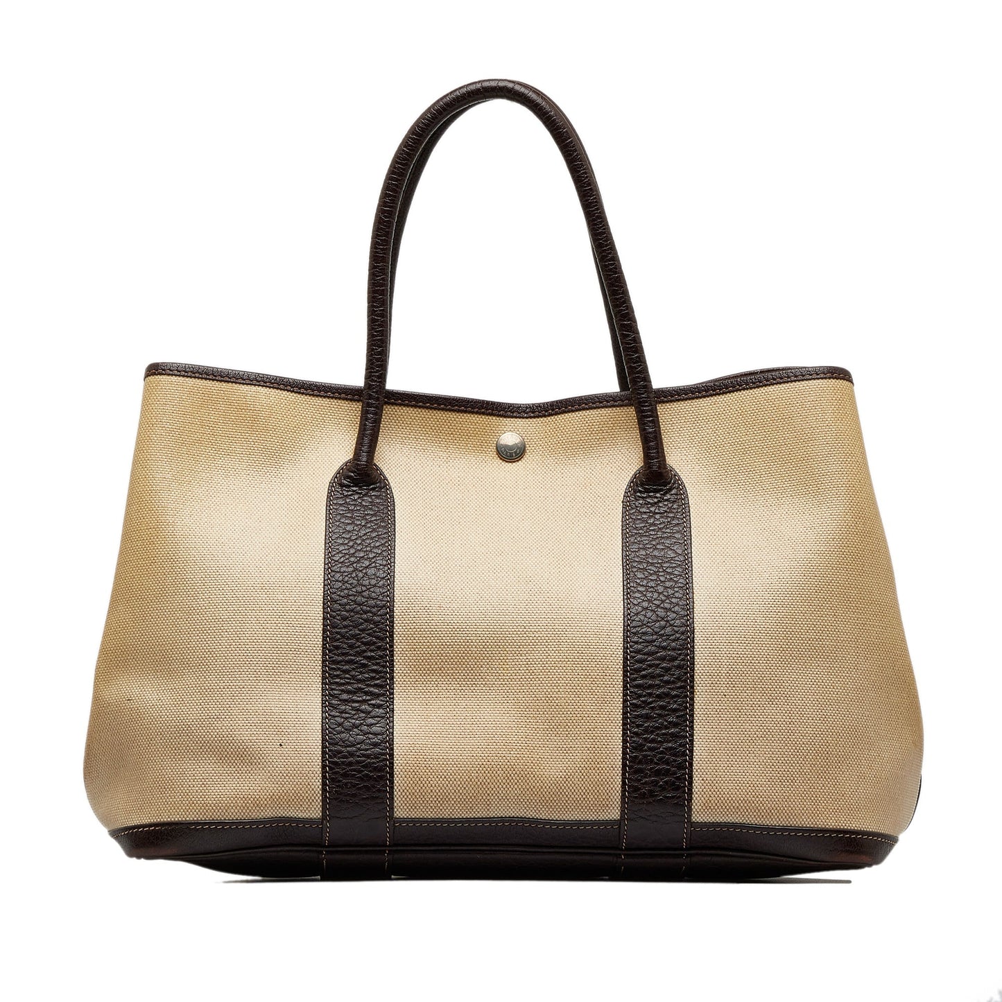 Beige Hermes Garden Party PM Tote Bag