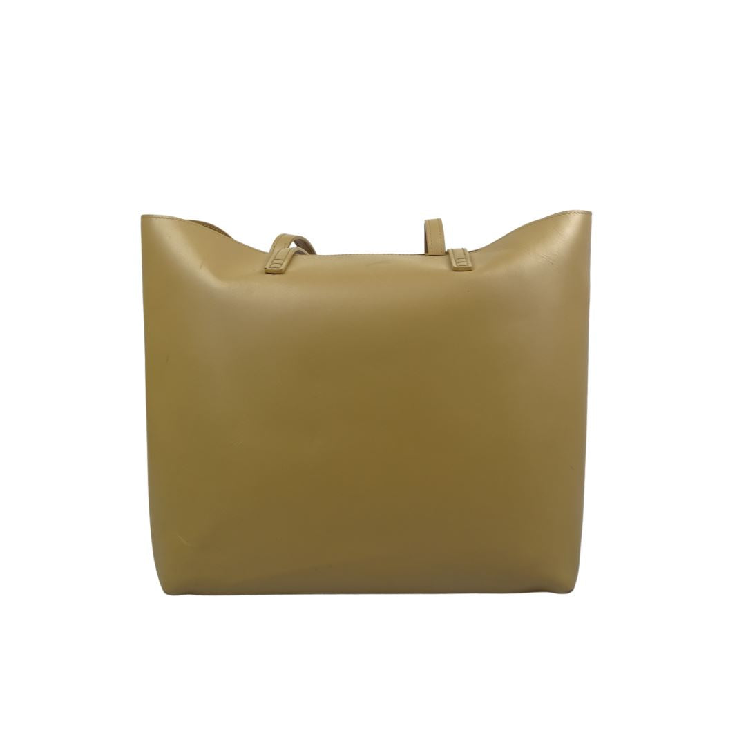 Fendi Beige Smooth Leather Hypnoteyes Shopping Tote