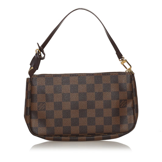 Louis Vuitton Pochette Accessoires Damier Ebene Canvas