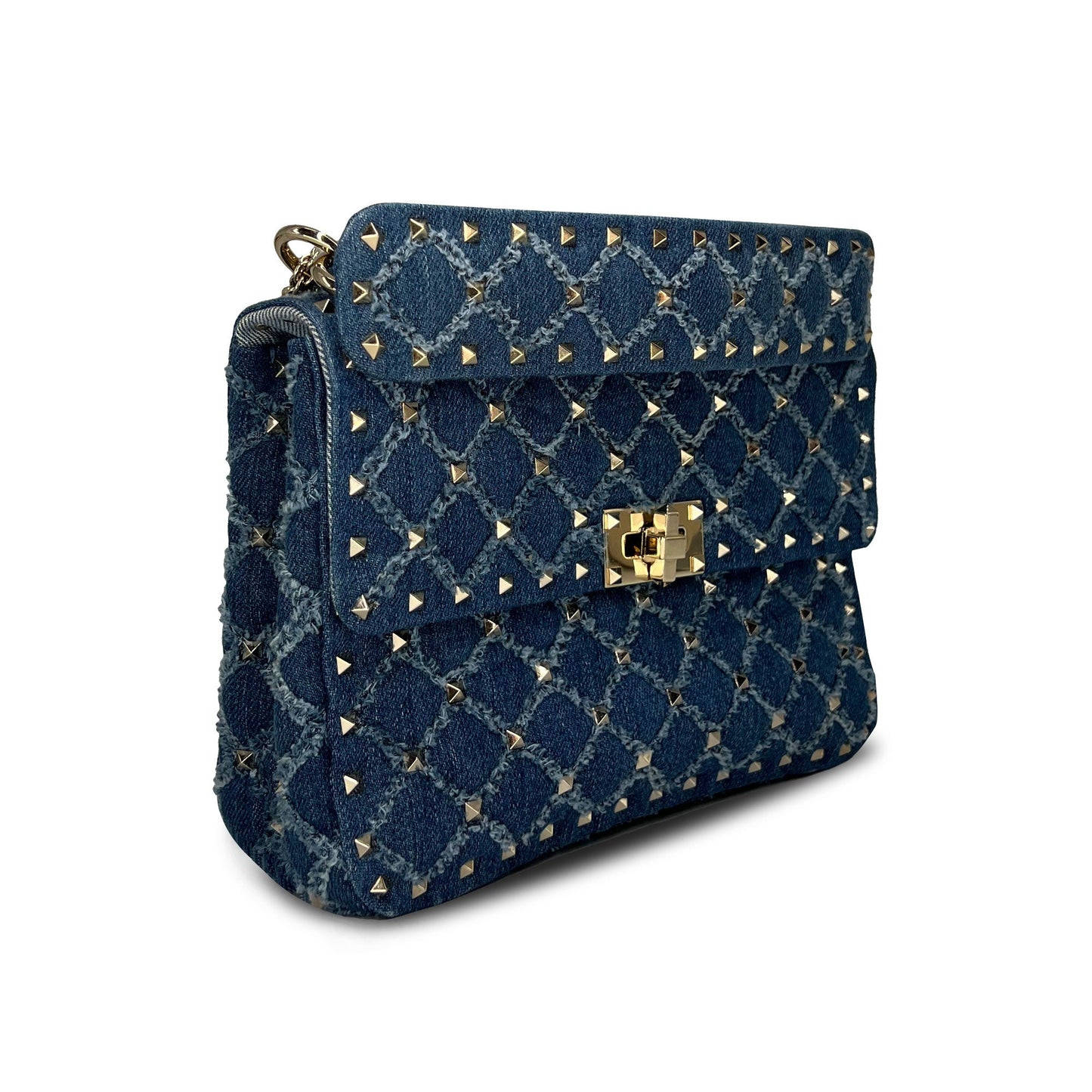 Valentino Rockstud spike denim bag