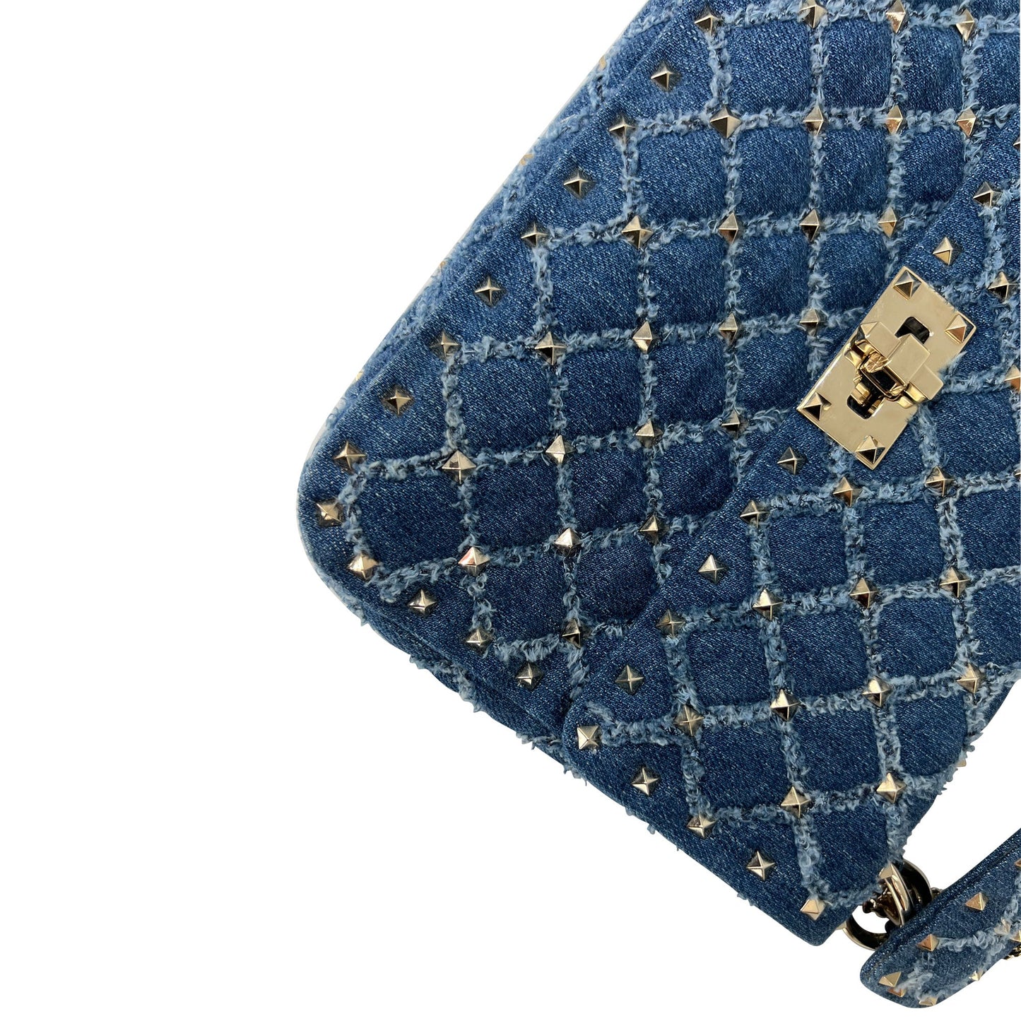 Valentino Rockstud spike denim bag