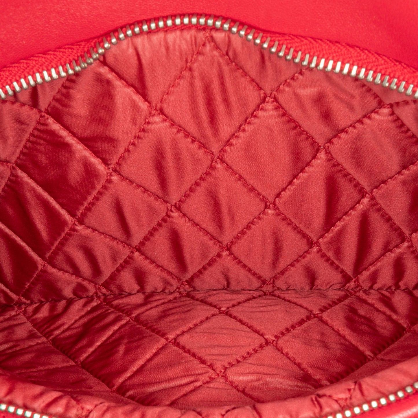 Chanel Beauty CC Clutch Red Quilted Lambskin Gold