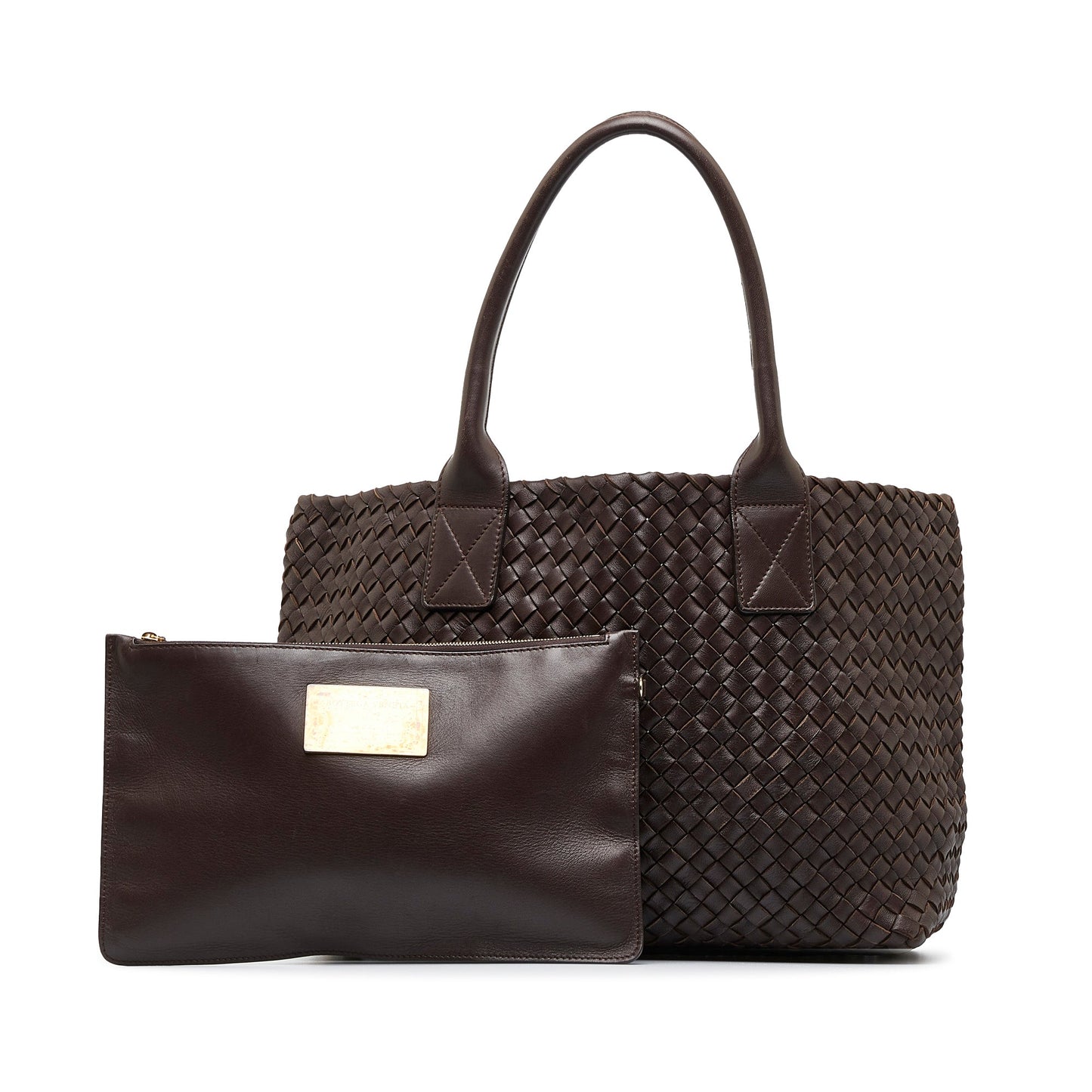 Brown Bottega Veneta Intrecciato Cabat Tote Bag