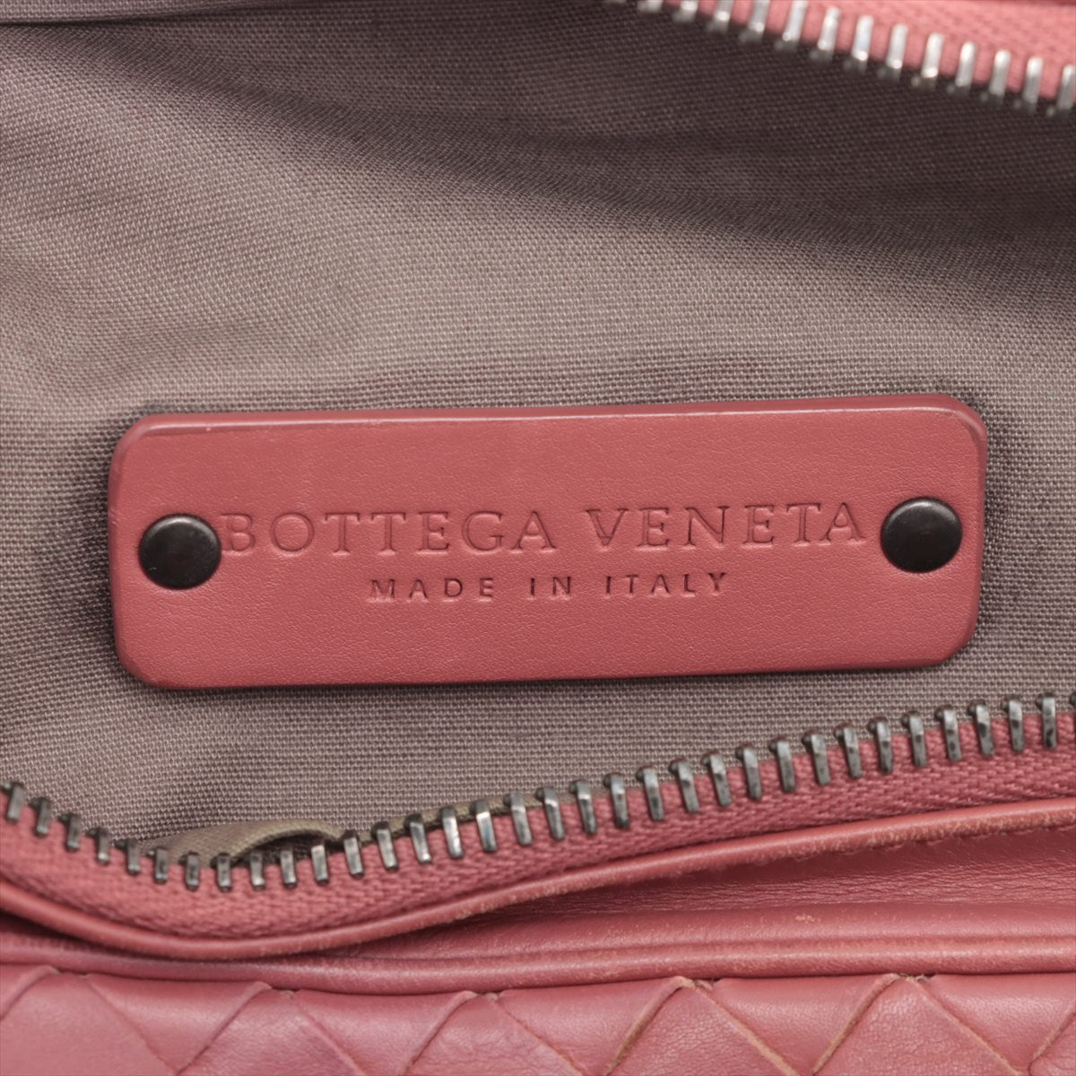 Bottega Veneta Intrecciato Leather Waist Bag Red #1735