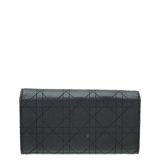 Christian Dior Black Diorling Chain Wallet