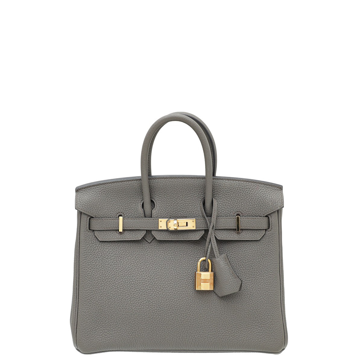 Hermes Gris Etain Birkin 25 Bag