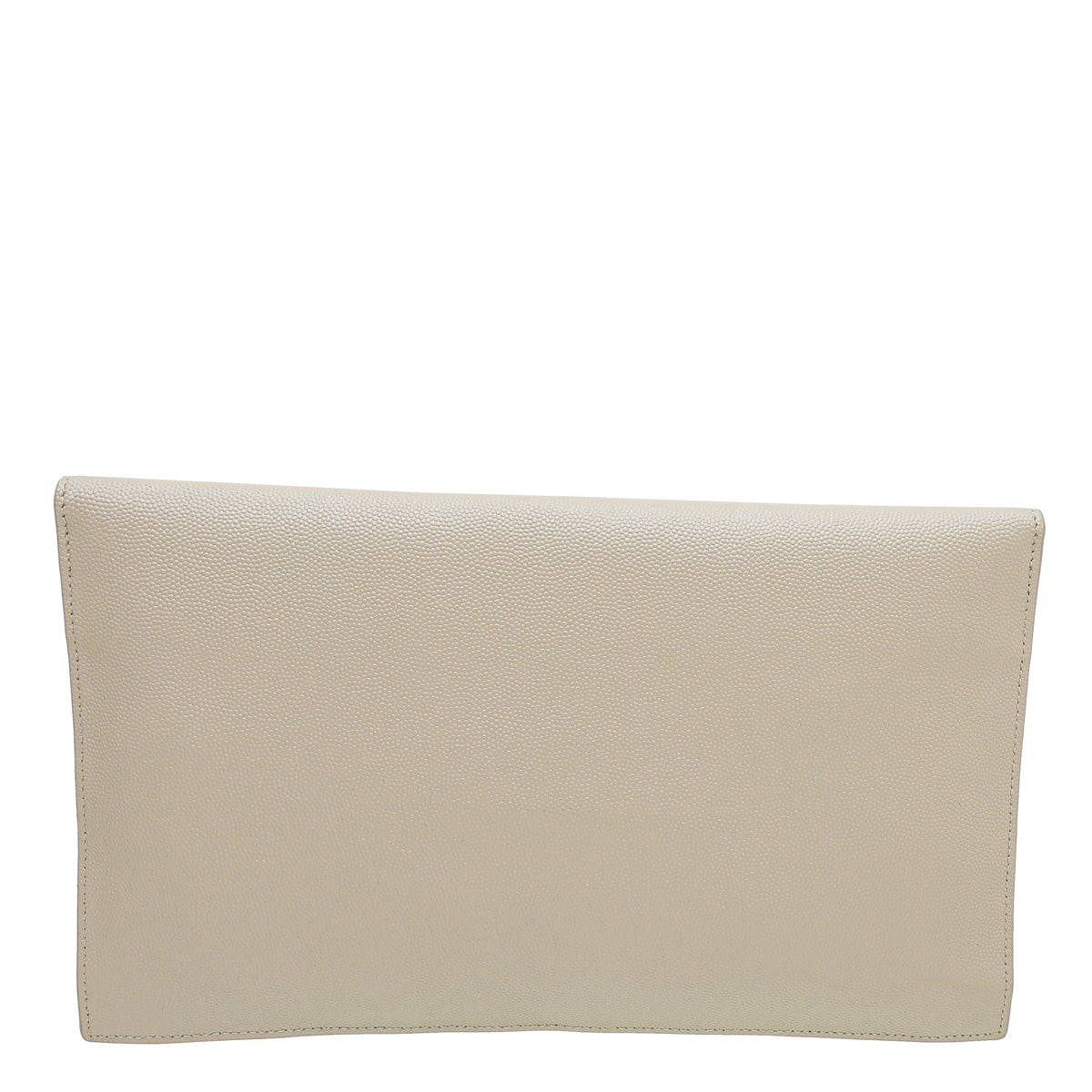 YSL Beige Monogram Uptown Pouch