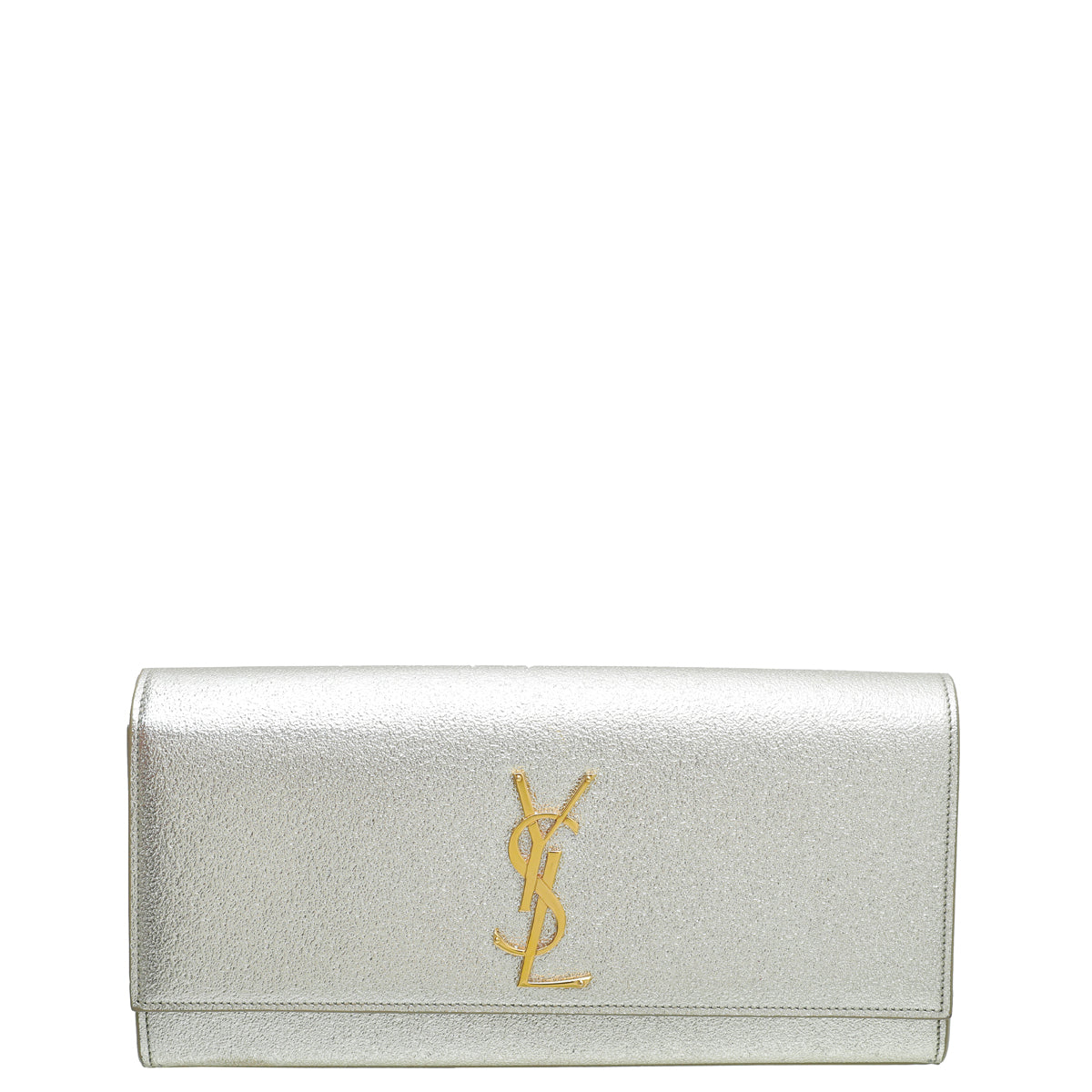 YSL Metallic Gold Monogram Classic Cassandre Clutch