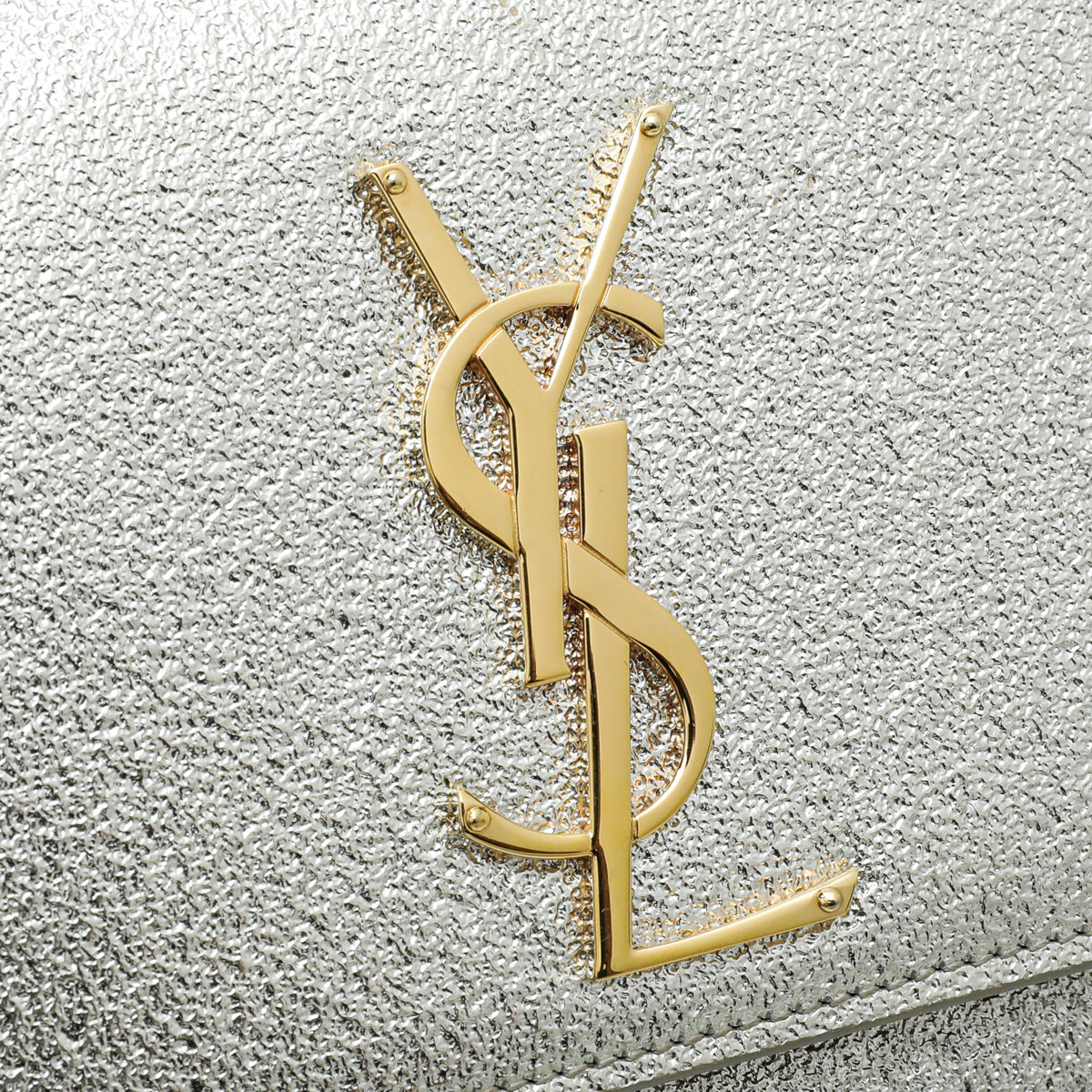 YSL Metallic Gold Monogram Classic Cassandre Clutch