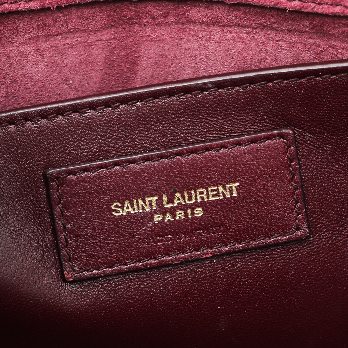 YSL Burgundy Python Kate Tassel Chain Medium Bag