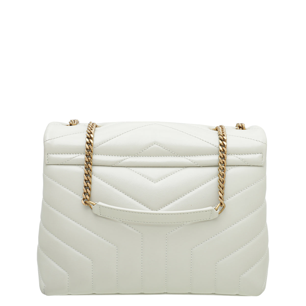 YSL Blanc Vintage Loulou Small Flap Bag