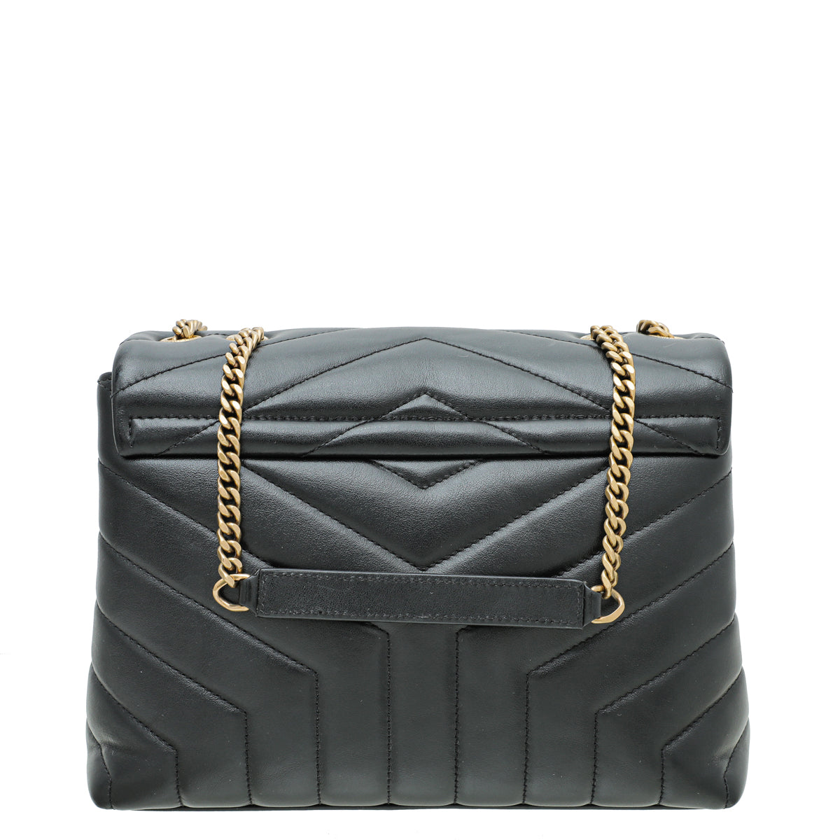 YSL Black Loulou Small Flap Bag