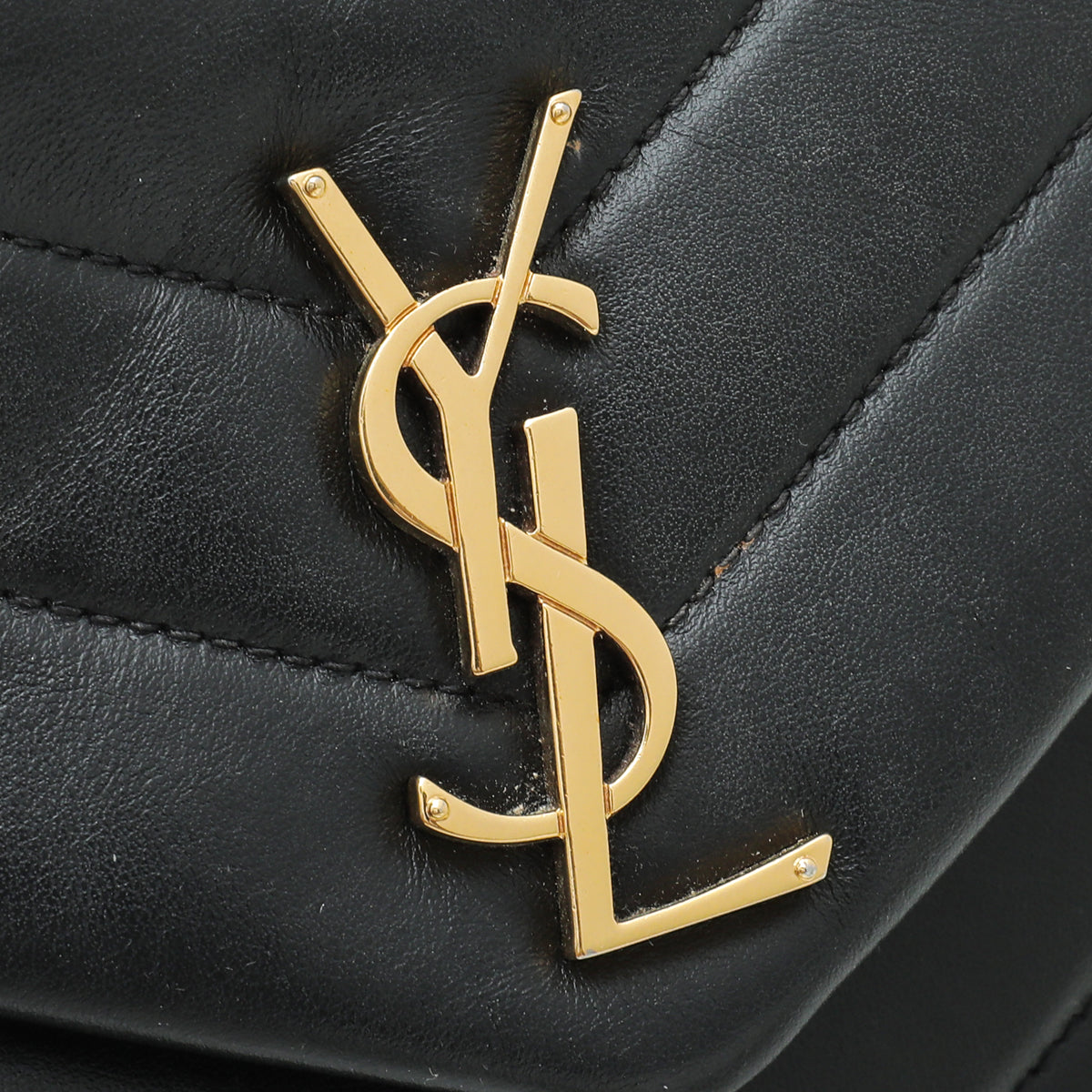 YSL Black Loulou Small Flap Bag