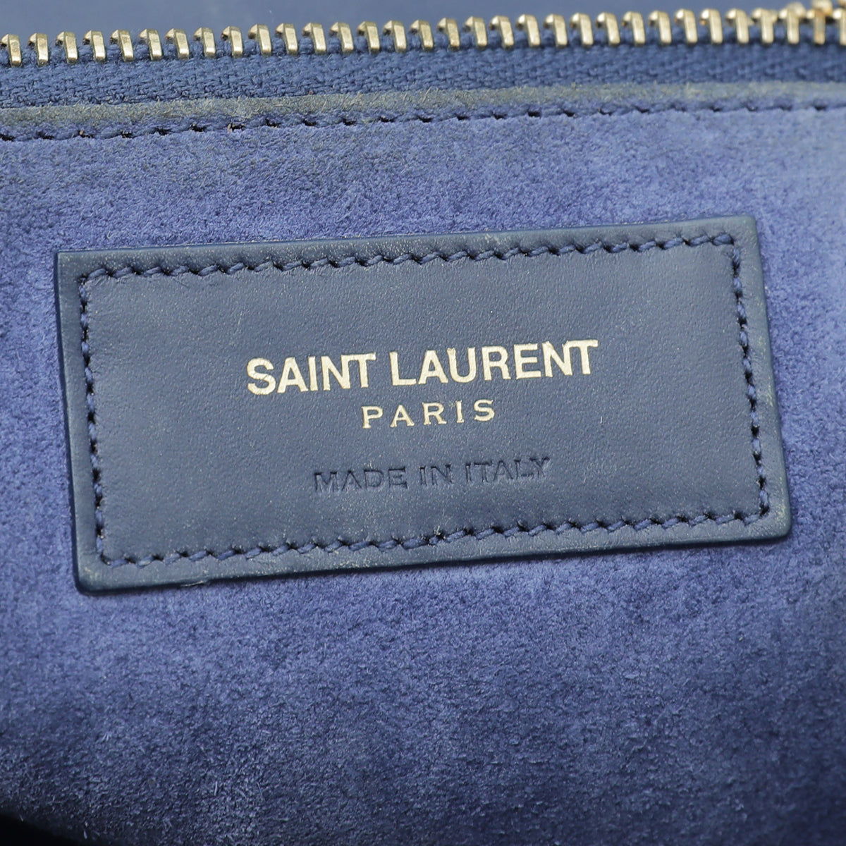 YSL Blue Monogram Universite Medium Bag