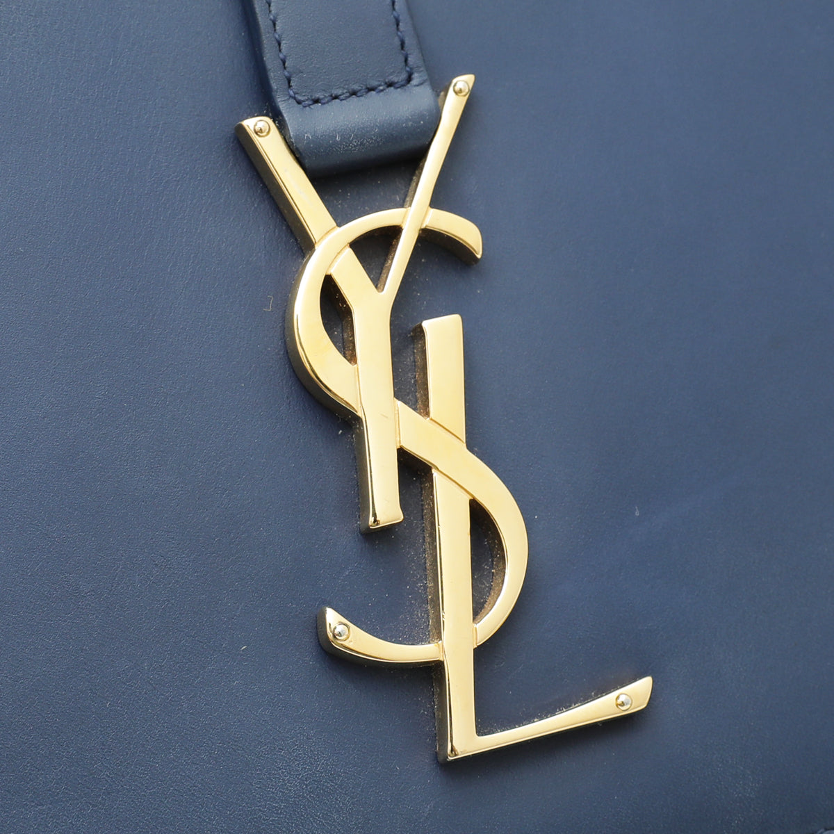 YSL Blue Monogram Universite Medium Bag