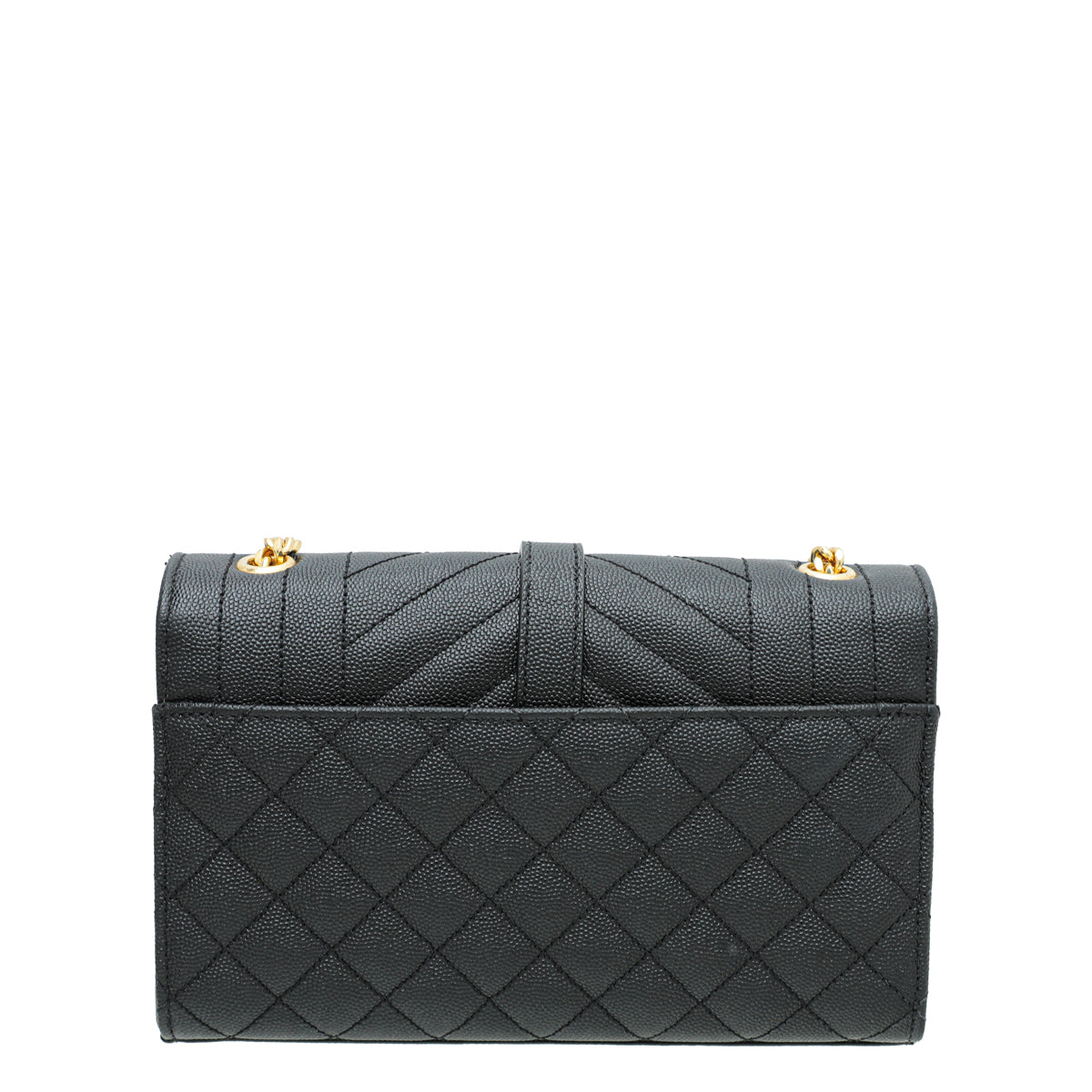 YSL Black Monogram Mix Quilted Small Chain Bag