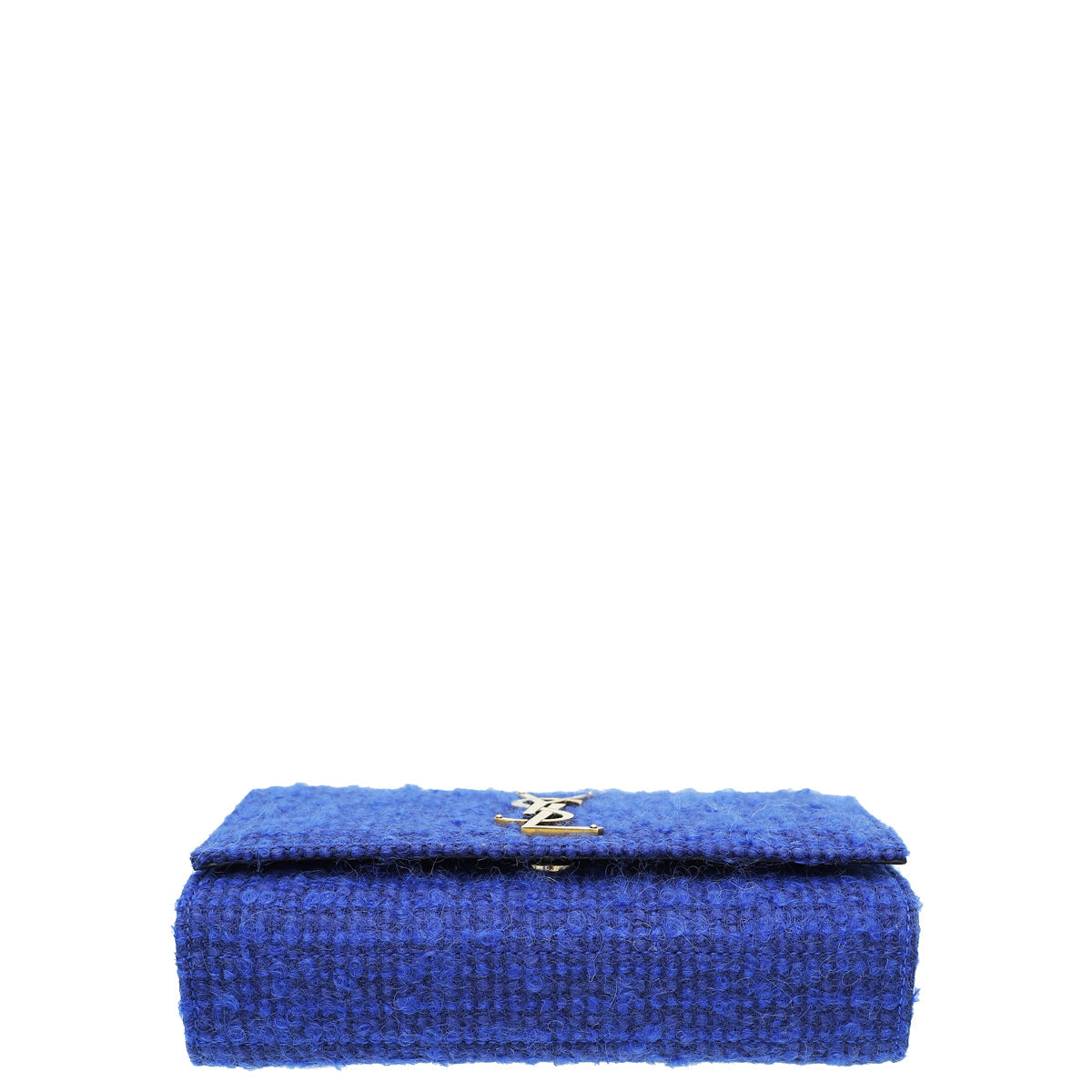 YSL Indigo Blue Kate Wool Small Shoulder Bag