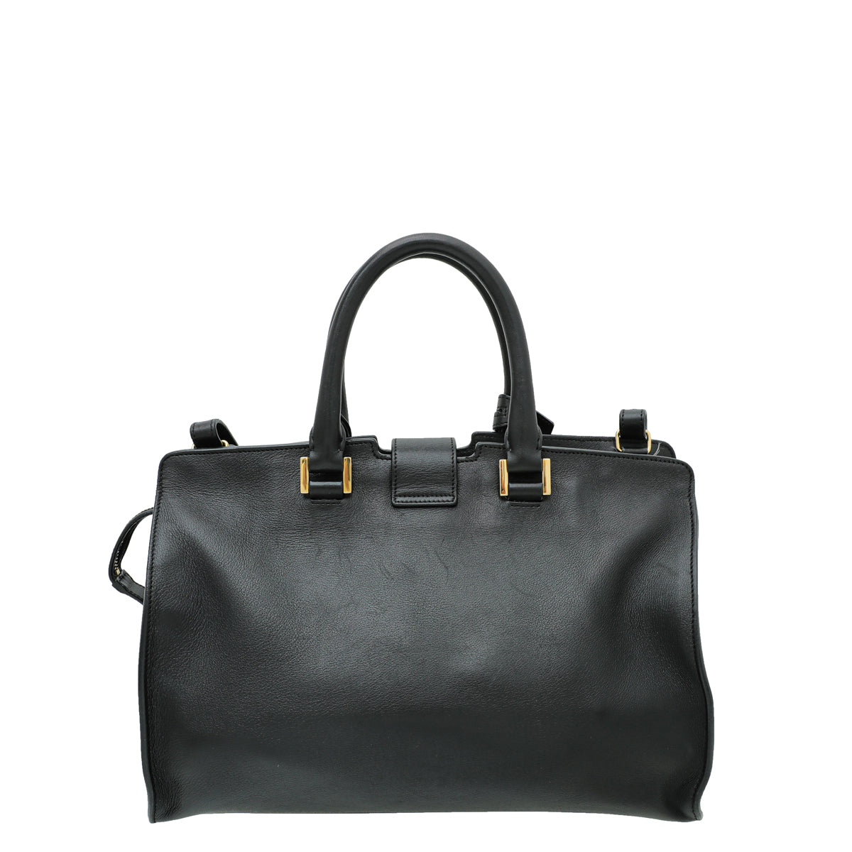 YSL Black Classic Y Cabas Small Tote Bag