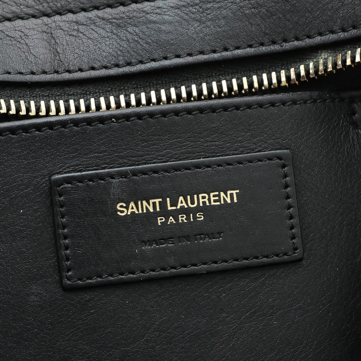 YSL Black Classic Y Cabas Small Tote Bag