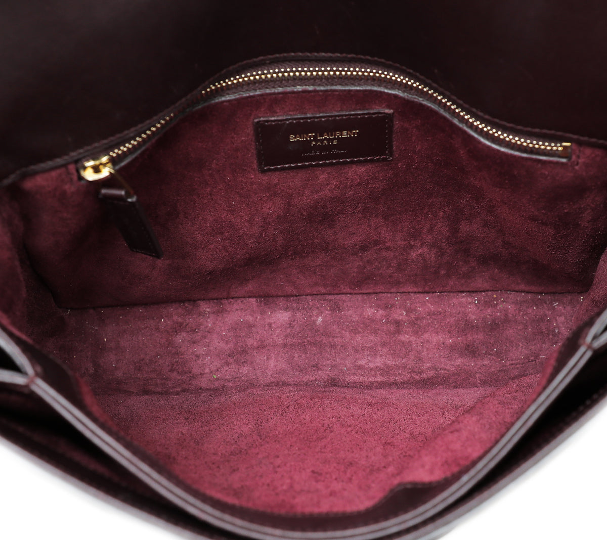 YSL Burgundy Monogram Universite Bag