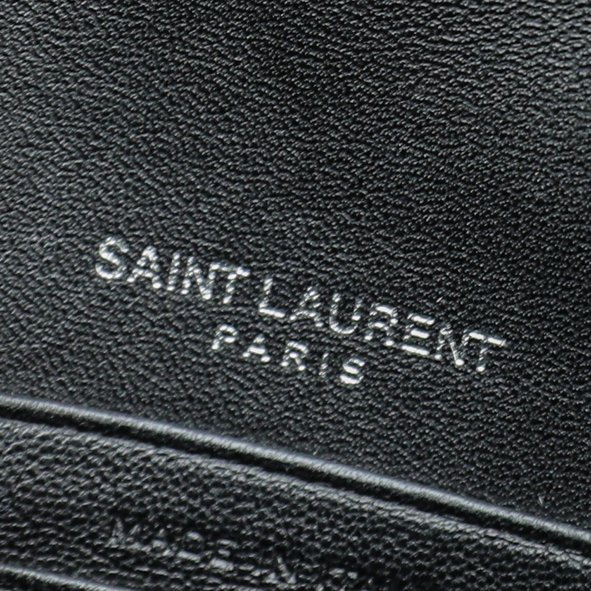 YSL Black Python Kate Tassel Small Chain Wallet