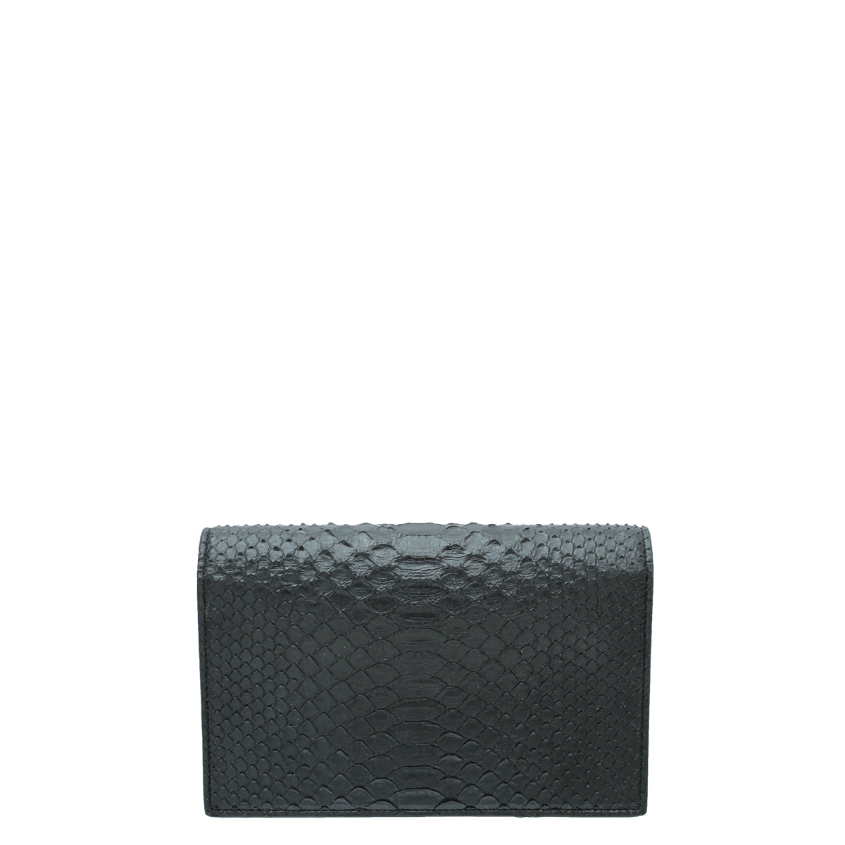 YSL Black Python Kate Tassel Small Chain Wallet