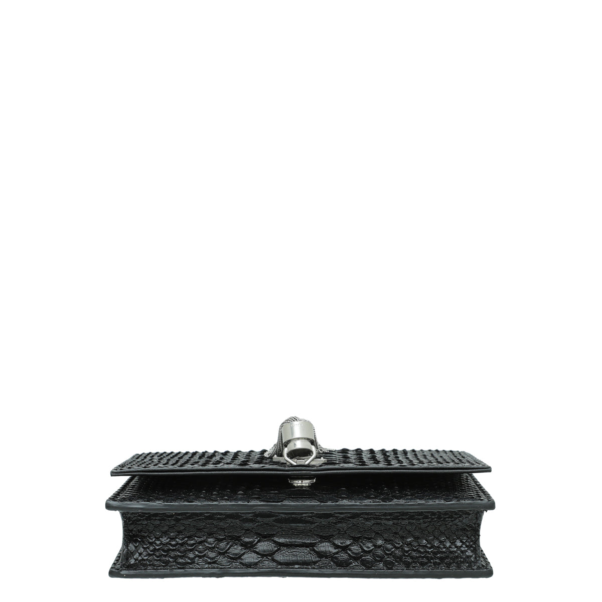 YSL Black Python Kate Tassel Small Chain Wallet