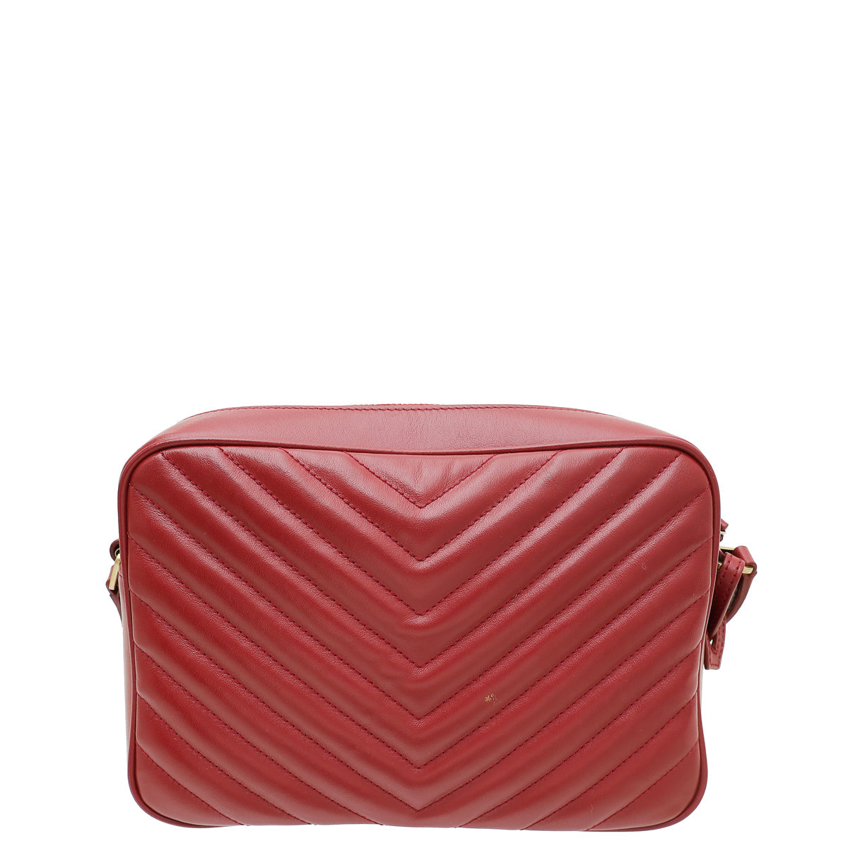 YSL Red Monogram Lou Tassel Camera Bag