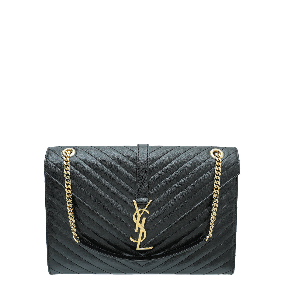 YSL Black Monogram Satchel Large Bag