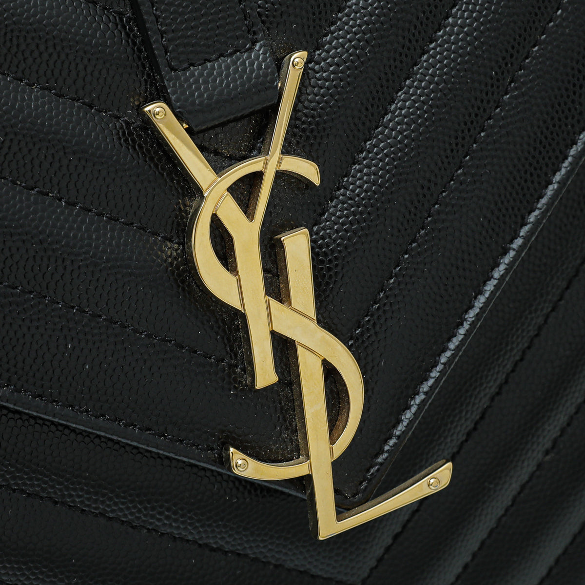 YSL Black Monogram Satchel Large Bag