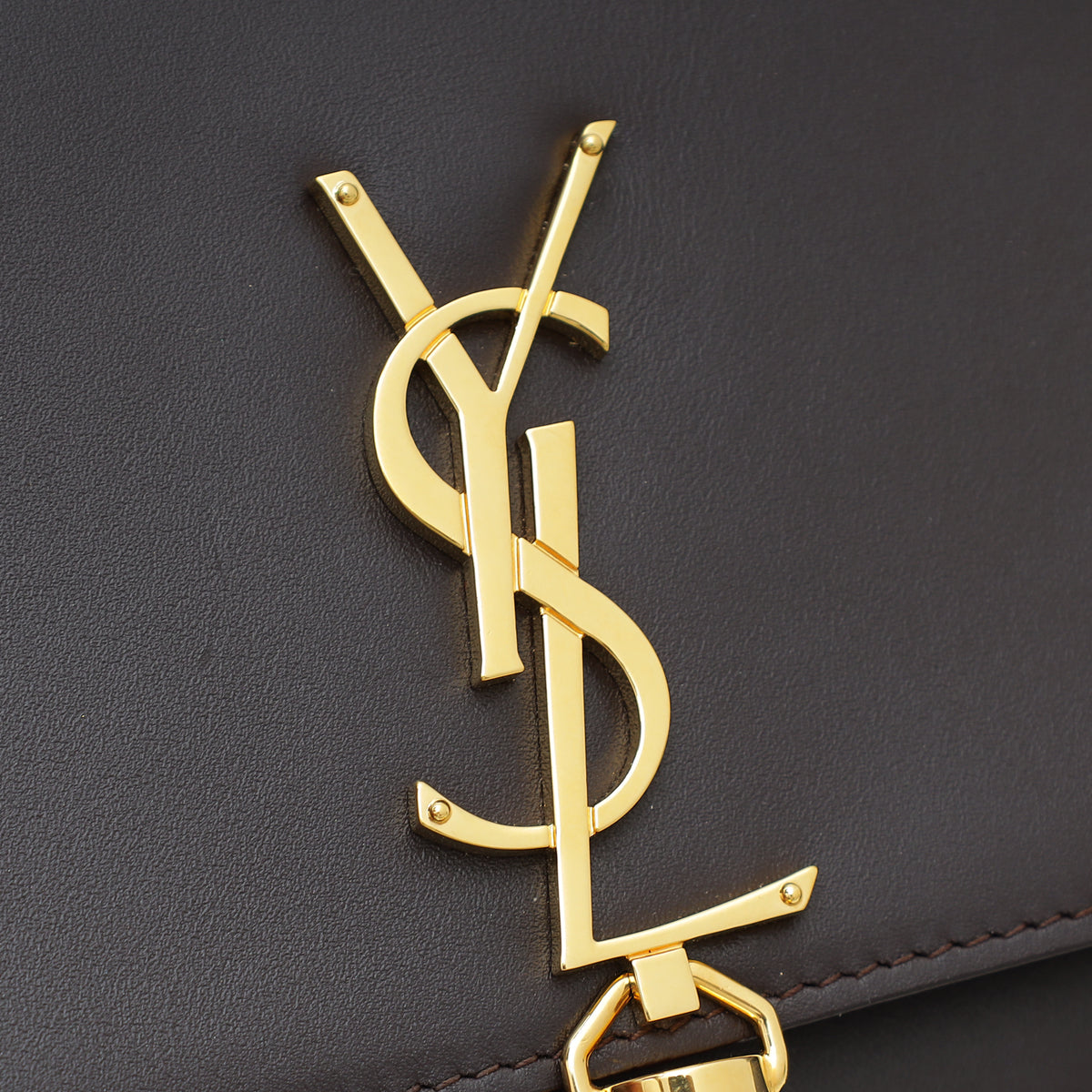 YSL Chocolate Kate Tassel Small Wallet On Chain