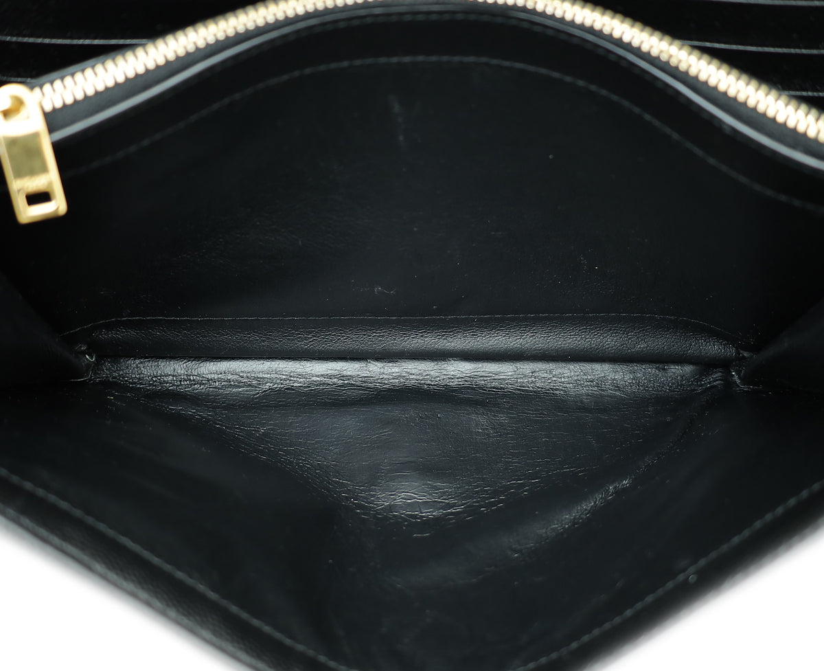 YSL Black Classic Cassandre Chain Wallet