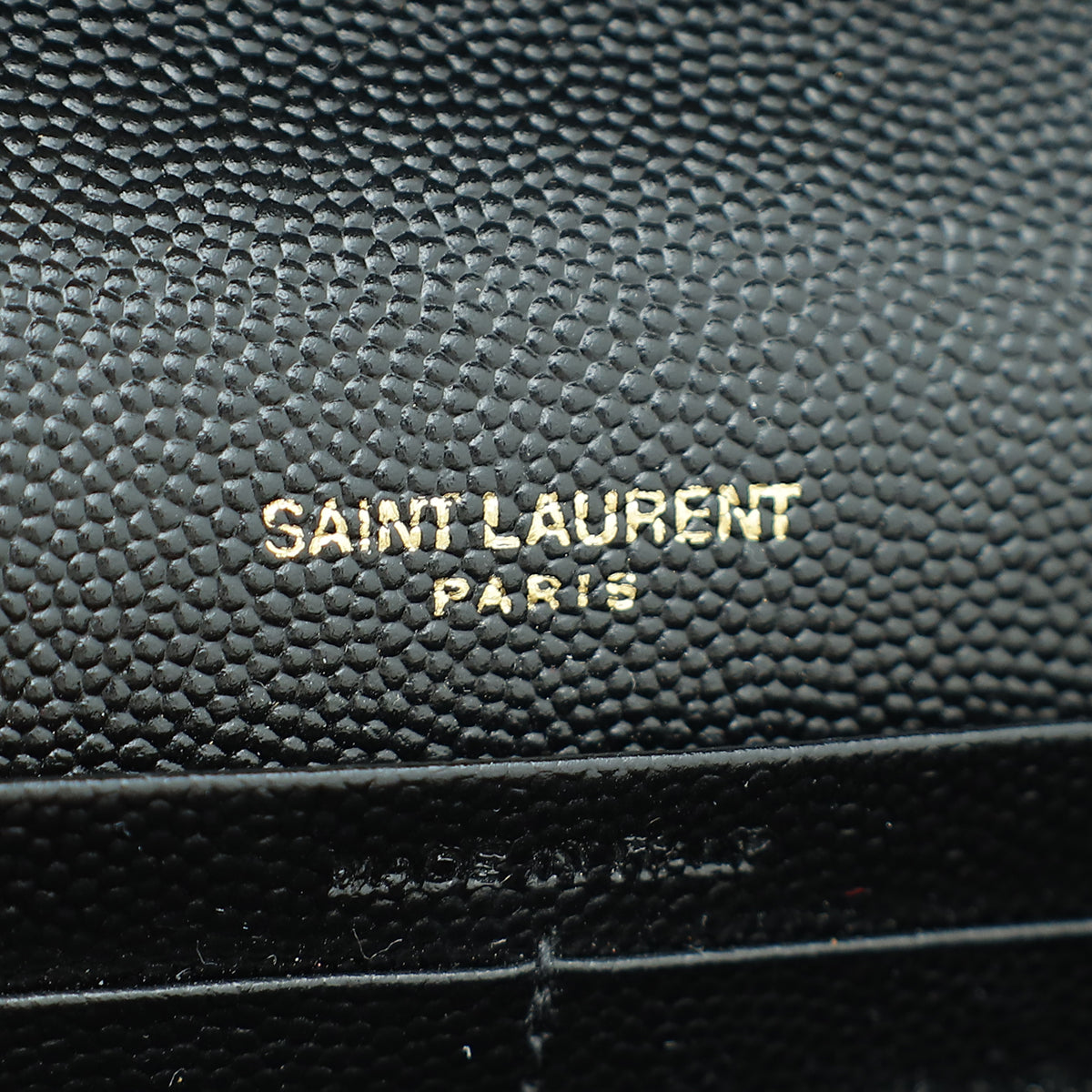 YSL Black Classic Cassandre Chain Wallet