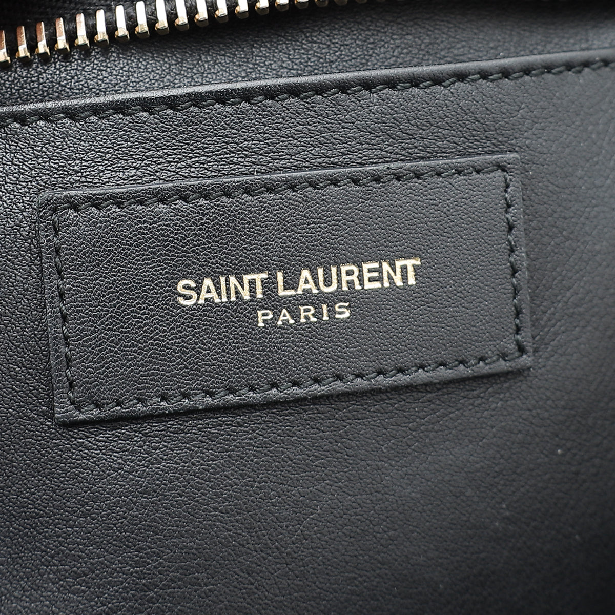 YSL Black Classic Y Cabas Small Tote Bag