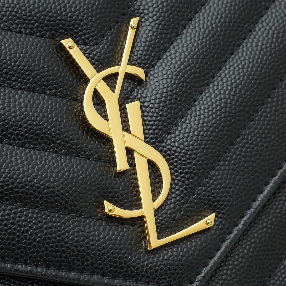 YSL Black Cassandre Chain Wallet