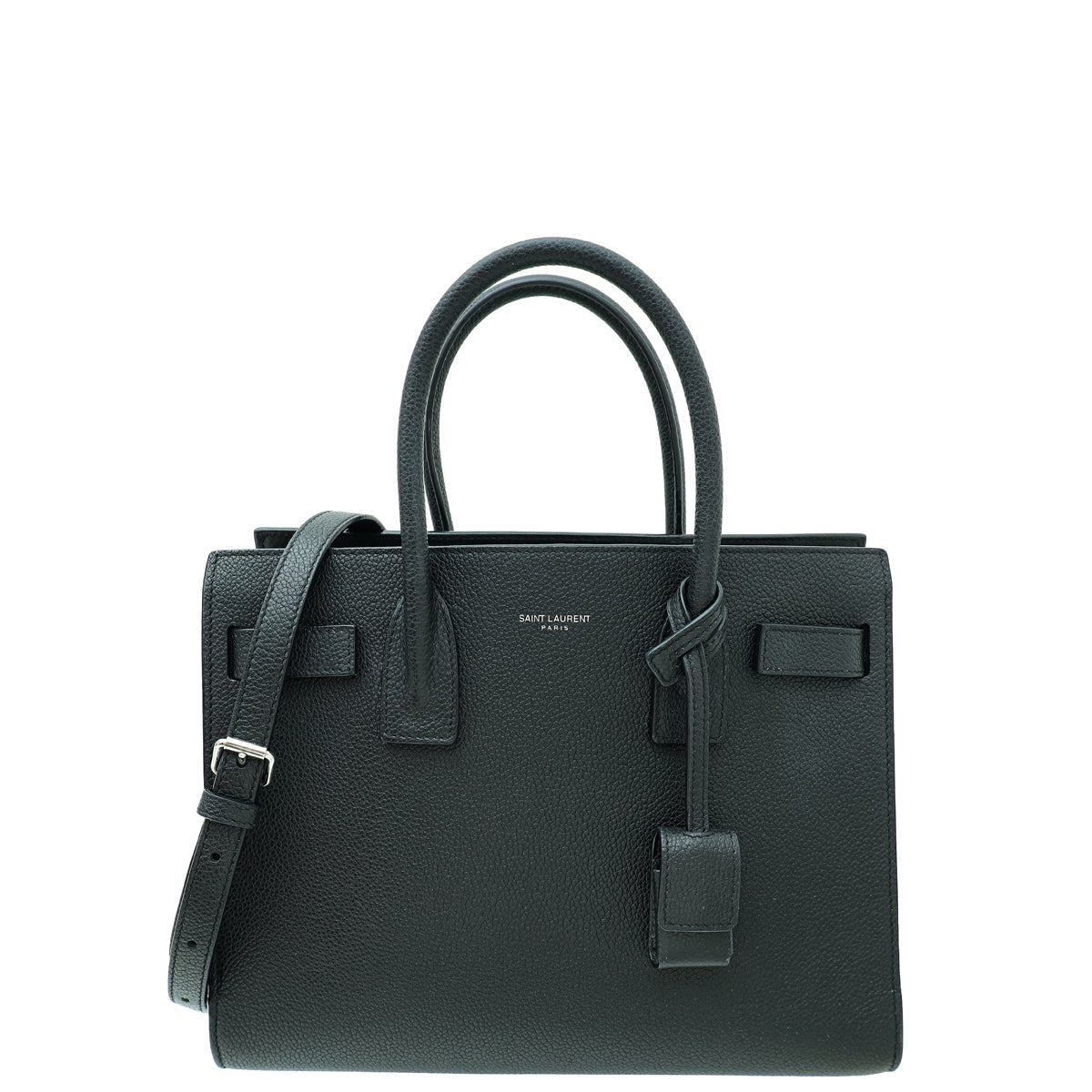 YSL Black Sac De Jour Baby Bag