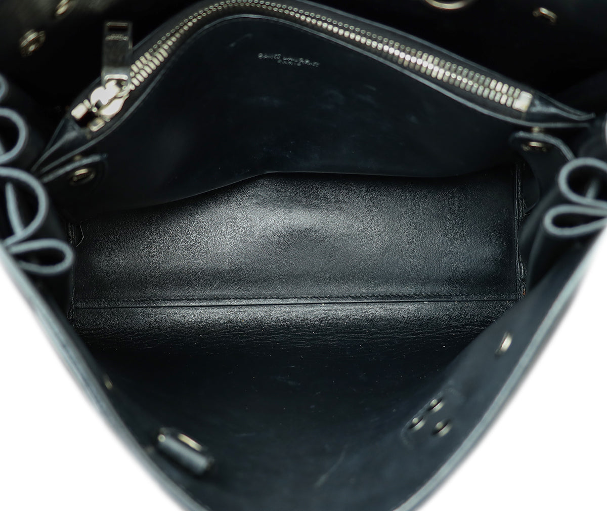 YSL Black Sac De Jour Baby Bag