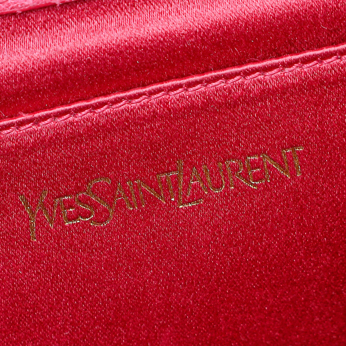 YSL Red Monogram Clutch