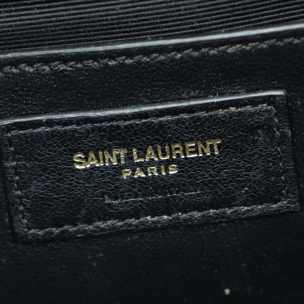 YSL Black Mixed Quilt Envelope Flap Medium Bag