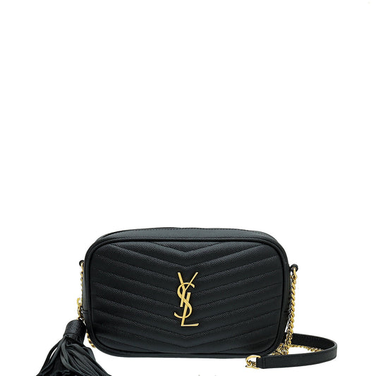 YSL Black Monogram Mini Lou Camera Bag